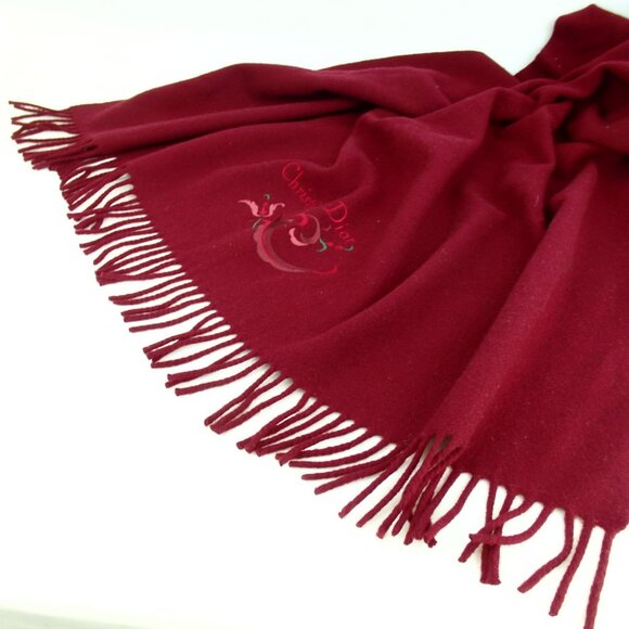 Authentic Christian Dior blanket Stall wool [Used] - Picture 2 of 6